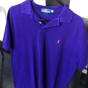 Polo by Ralph Lauren- Purple- Orange logo- Mens XL